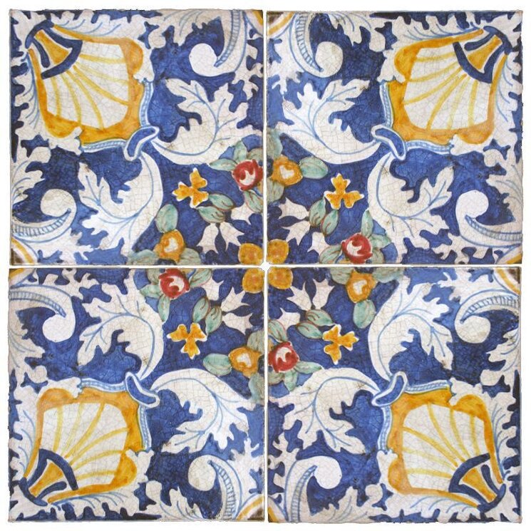 Декор (20x20) Piastrelle Maioliche Repro 017/C - Maioliche Repro з колекції Maioliche Repro Scianna