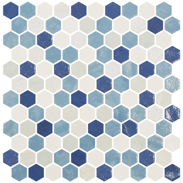 Мозаїка Azure 30.1x29 Hexagon Blends Onix Mosaico з колекції Hexagon Blends Onix Mosaico