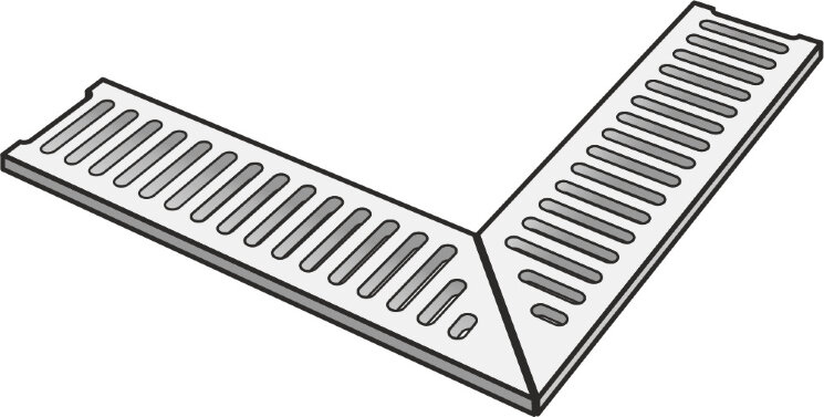 Решітка 30x60 Drainage/Grid30 Dx Dark - Storm з колекції Storm La Fabbrica