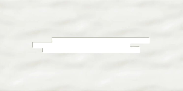 Декор 25x50 Y26311001 Pure white undulated decor glossy Steuler Pure White з колекції Pure White Steuler