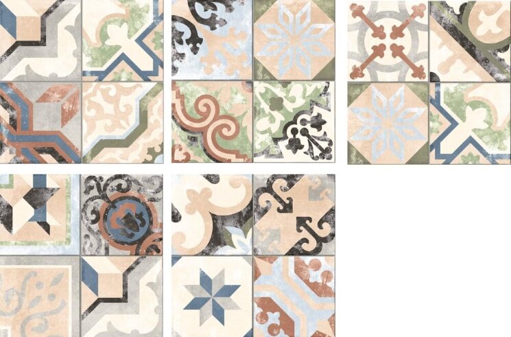 Декор Borne Multicolor 25x25 Borne Codicer з колекції Borne Codicer Декор Borne Multicolor 25x25 Borne Codicer з колекції Borne Codicer