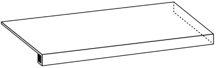 Кутова сходинка (33x120) CSAGADDT12 Gr. A. Dx.120Da. Night - Digitalart з колекції Digitalart Sant Agostino