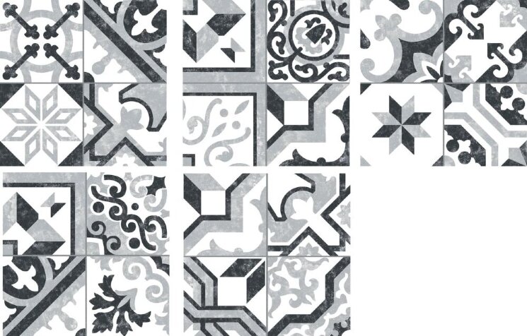 Декор Borne Grey 25x25 Borne Codicer з колекції Borne Codicer Декор Borne Grey 25x25 Borne Codicer з колекції Borne Codicer