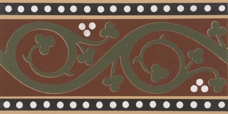 Бордюр Kitchener Border Green 7.5x15.1 Victorian Floor Tiles Original Style з колекції Victorian Floor Tiles Original Style Бордюр Kitchener Border Green 7.5x15.1 Victorian Floor Tiles Original Style з колекції Victorian Floor Tiles Original Style