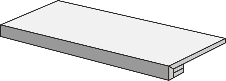 Сходинка 33x75 Orobica Grigia Gradone75 - Purity of Marble Brecce - OGG7 з колекції Purity of Marble Brecce Supergres