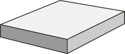 34x34 Beton Angolare CR SX Blanc RS Tuscania Beton