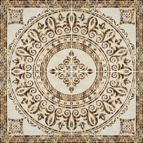 Панно Roseton Beige 120x120 Castello Tramonte Infinity з колекції Castello Tramonte Infinity