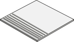 Сходинка 45x45 Peldano Grey-Granit-C457