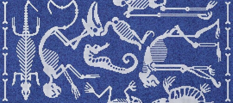 Мозаїка Perished Blue A 129.1x290.5 Decori 10 Bisazza з колекції Decori 10 Bisazza