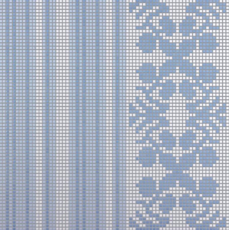 Мозаїка Wallpaper Blue 87.9x87.9 Decori Opus Romano Bisazza з колекції Decori Opus Romano Bisazza