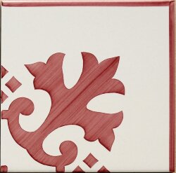 Декор (20x20) Ercolano Rosso Angolo20 IFestoni - Ceramica Artistica Vietrese