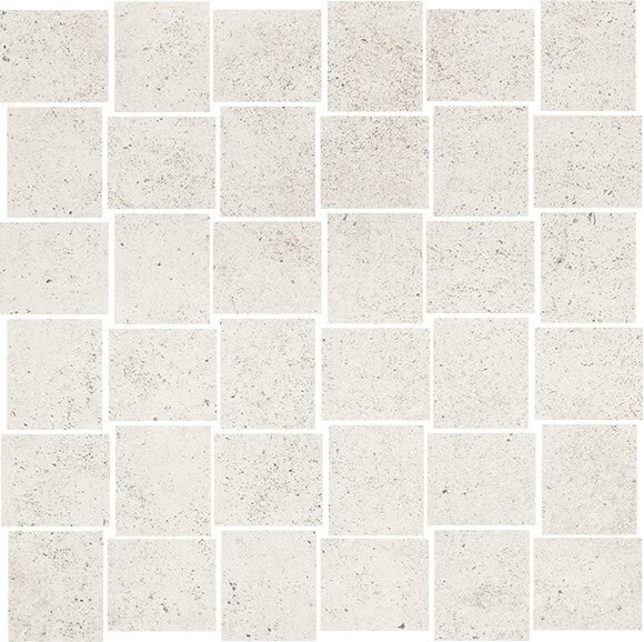 Мозаїка (30x30) HUGP43 Mosaico Street Bianco - Underground з колекції Underground Herberia