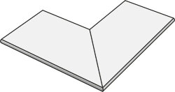 Бортик для басейну MANHATTAN POOL COOPING EXTERNAL CORNER BONE - 60x60  Manhattan