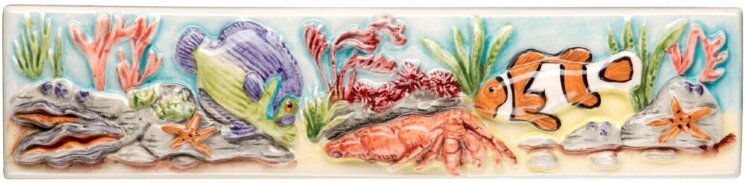 Бордюр Emperor And Clown Fish Border 5x20 La Belle Original Style з колекції La Belle Original Style