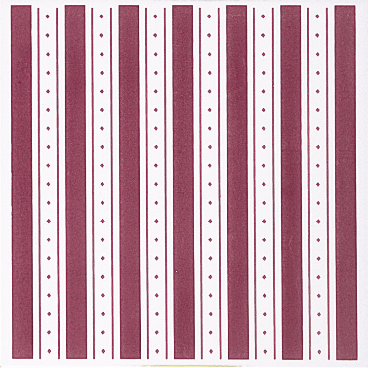 Плитка 20x20 Colonial Righe Bordeaux - Ricordi - CORIB з колекції Ricordi Brennero