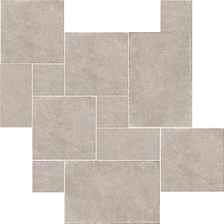 Плитка 120x120 HPDP04 Tortora Modulo Mix Herberia Pietra Leccese з колекції Pietra Leccese Herberia