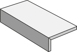 Кутовий елемент 15x80 Nuances Cipria Bordo Lsq.2 Cm - Nuances - NU07BR8