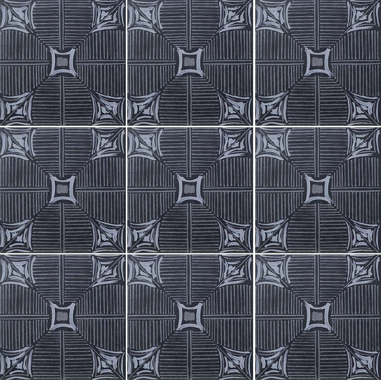 Плитка 20x20 Le Riggiole Sorrento Nero - Bianco - Le Riggiole - 144517 з колекції Le Riggiole 14 Ora Italiana