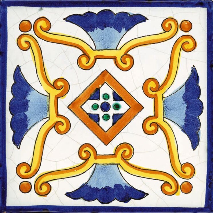 Декор (15x15) Eliana Decori - Cotto Salernitano з колекції Cotto Salernitano Giovanni De Maio