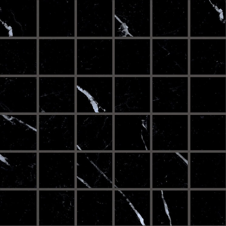 Мозаїка Tdms Mosaico 5 X 5 Nero Marquinia Nat - 30x30 EK4L Tele di Marmo Selection з колекції Tele di Marmo Selection Emil Ceramica