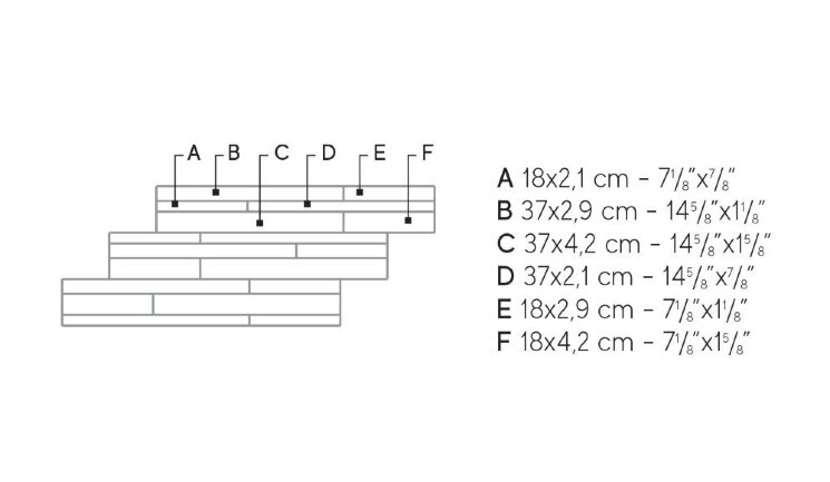 Декор Klif Dark Brick 3D AN7N з колекції Klif Atlas Concorde