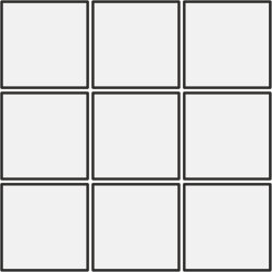 Мозаїка 6,5x6,5 Bianco Su Rete - Abitare la Terra - 1057416
