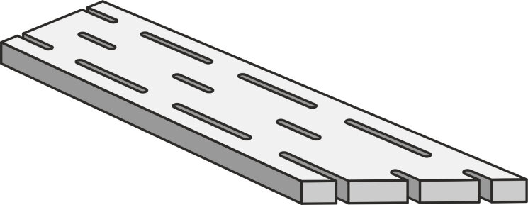 Решітка 15x45 Ang Grigl. Dx Calce20 Mm - Opificio 22/A - PGD2AA2 з колекції Opificio 22/A Panaria