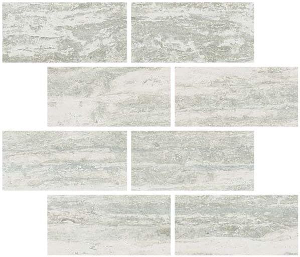 Мозаїка White Muretto Glossy 30x30 I Travertini Rex з колекції I Travertini Rex