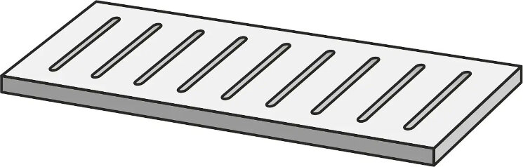 Решітка Kalkstone Xt 20 Grey Griglia Rt - 15x60 RC0D Kalkstone XT20 з колекції Kalkstone XT20 Ragno