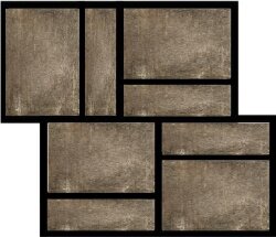 Мозаїка Brun Modulo Muretto 3D 30x30 Matieres Rex