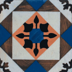 Плитка (22.5x22.5) AD/ Azul 002 - Art Deco