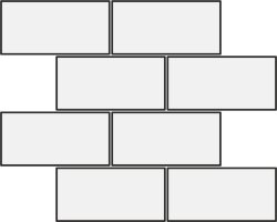 Мозаїка Fall High-Glossy 6 mm Muretto Tessere 30x30 BW Marble Floor Gres