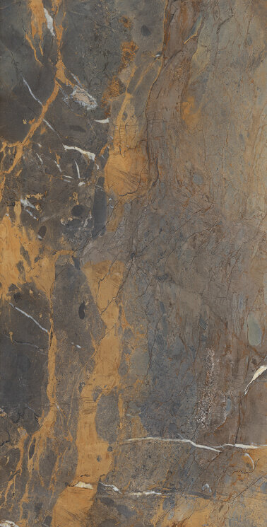 Плитка 120x240 Fossil Brown Malevic Lappato Lucido Rett. - Tele di Marmo Reloaded - E04Q з колекції Tele di Marmo Reloaded Emilceramica