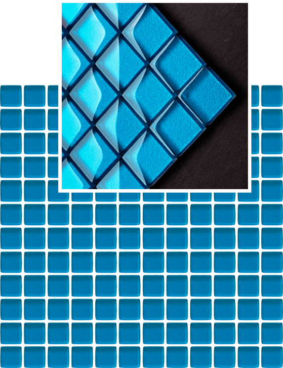 Мозаїка 29.8x29.8 Uniwersalna Mozaika Szklana Paradyz Azzurro K.2,3X2,3 з колекції Universal glass mosaic Paradyz