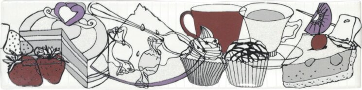 Декор 7,5x30 Vintage Decorceller White-Vintage-A018896 з колекції Vintage Ape