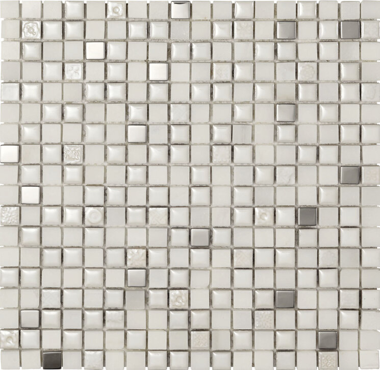 Мозаїка 30x30 0173/Mm15 Mexical Modern Snow Metal - Mexical з колекції Mexical Boxer