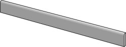 Плінтус 6.5x120 11903- Plank Battiscopa Myhome Noce Settecento Plank