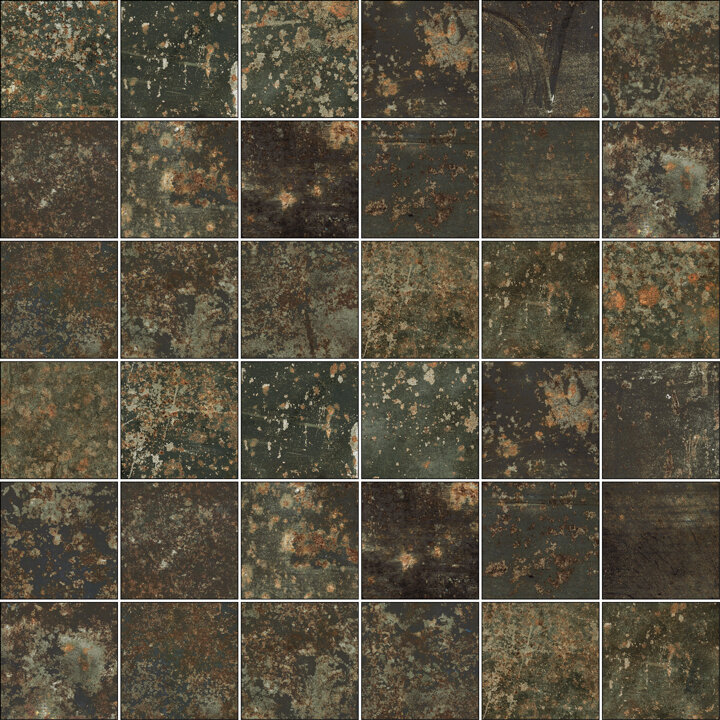 Мозаїка 29.75X29.75 Grunge Oxidum Lappato Mosaico 5X5 Grunge Aparici з колекції Grunge Aparici