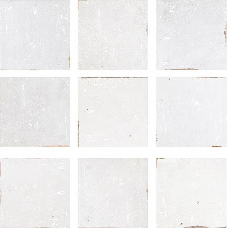Декор Zellige Decor White 12.5x12.5 Mestizaje Wow з колекції Mestizaje Wow