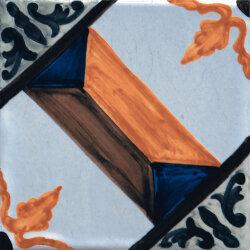 Плитка (22.5x22.5) AD/ Azul 003 - Art Deco