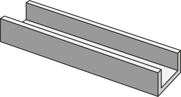 Жолоб 15x60 Woodsense Xt20 Grigio Canalina Rt - Woodsense XT20 - R87Q з колекції Woodsense XT20 Ragno