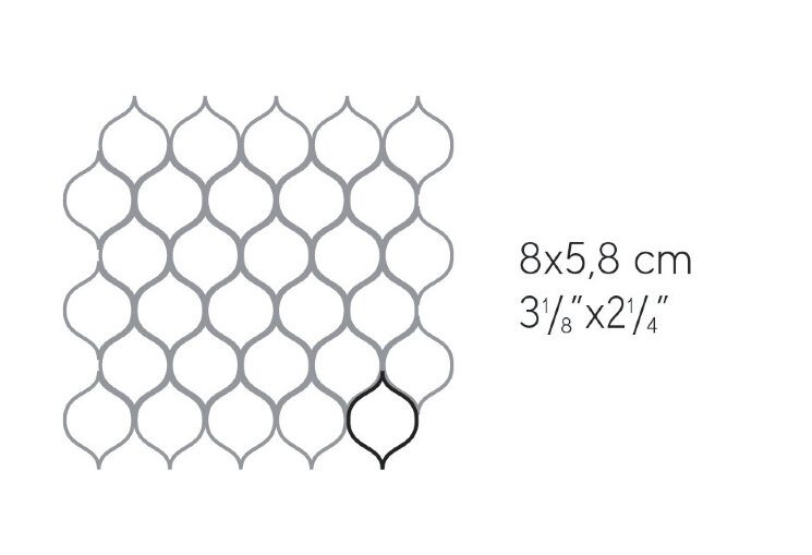 Мозаїка Marvel Gris Clair Drop Mosaic 9EDR з колекції Marvel Edge Atlas Concorde Мозаїка Marvel Gris Clair Drop Mosaic 9EDR з колекції Marvel Edge Atlas Concorde