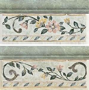 Бордюр Rosai Mix Cenefa Acquamarina 10x20 Ambre Di Soanne Del Conca з колекції Ambre Di Soanne Del Conca