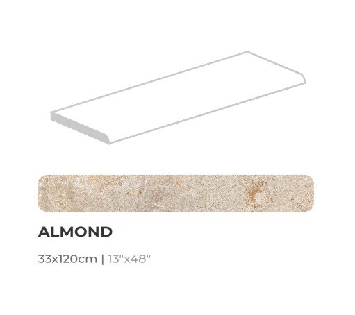Сходинка Porto Almond 33x120 з колекції Porto New Tiles