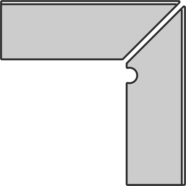 Плінтус (10x63) SQ03BDL Street Set Bat. Scal. Dx Lap. - Square з колекції Square Impronta