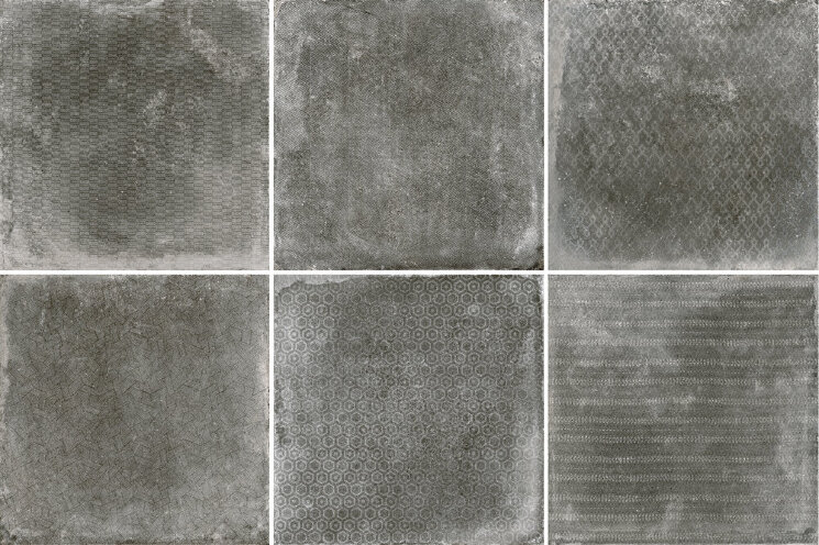Плитка (60x60) 52593 Reden Decorato Dark Grey - Reden з колекції Reden Cerdisa