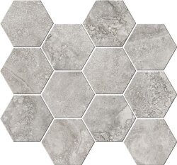 Мозаїка 32,8x35 Esagona T12 Cross Cut Grey - Italian Icon - 163855