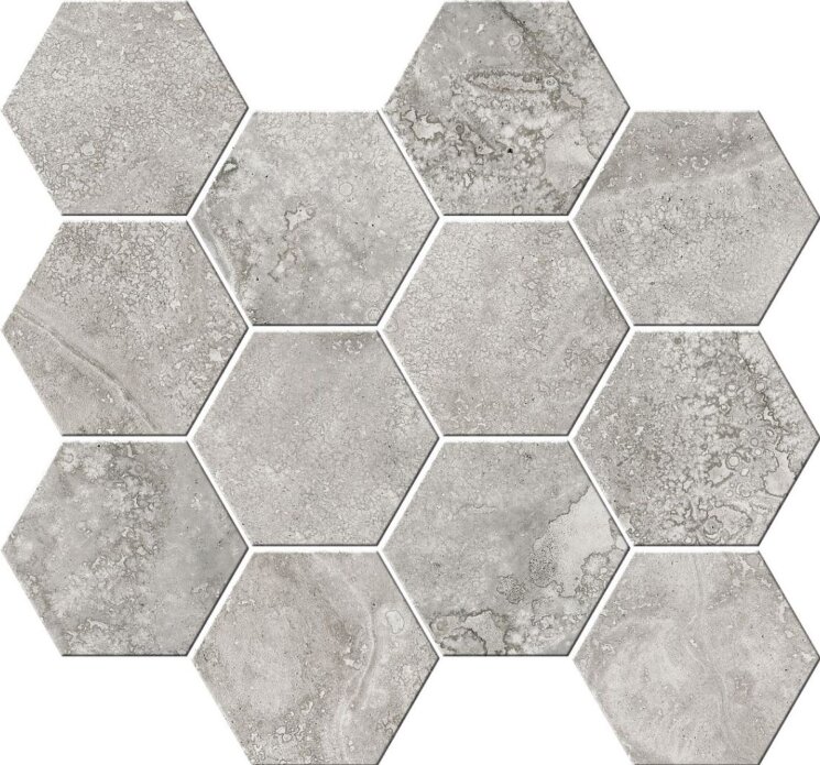 Мозаїка 32,8x35 Esagona T12 Cross Cut Grey - Italian Icon - 163855 з колекції Italian Icon Ricchetti