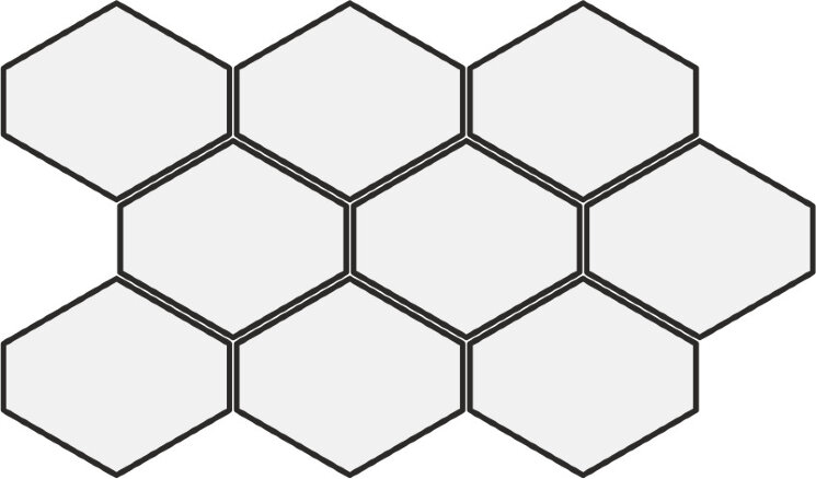 Мозаїка (25.5x44) 24262 Benzene mosaic black matt Eq-10M - Scale з колекції Scale Equipe