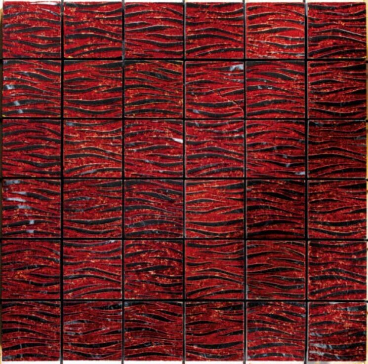 Мозаїка (30.5x30.5) Twist Red MOS/5 Mosaico5*5 - Luxury з колекції Luxury Petra Antiqua